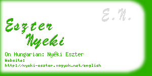 eszter nyeki business card